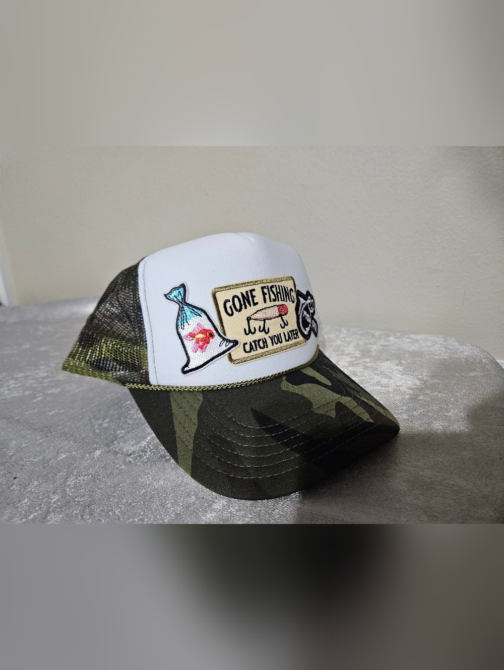 OTTO Camo Fishing Snap Back Hat